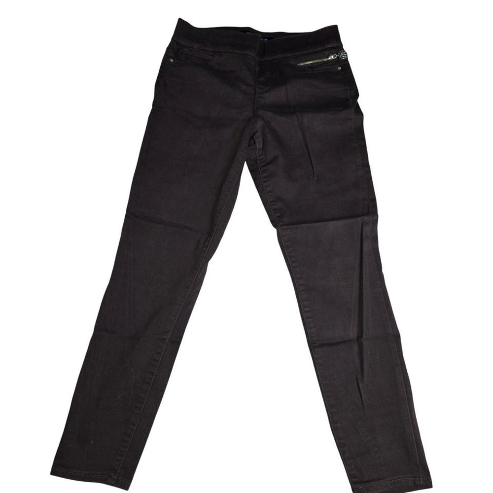 Tommy Hilfiger Womens‎ Size 2 Pull On Skinny Pants Dark Brown Elastic
